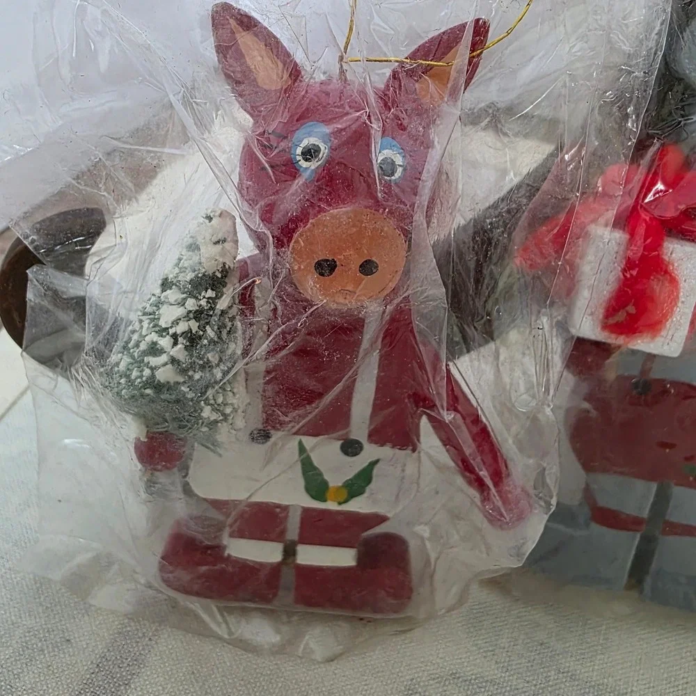 Vintage American‎ Decorations Christmas Ornaments Set of 3 New in Package